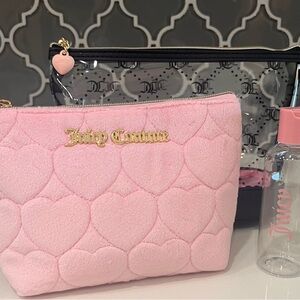 Juicy Couture Pink Quilted Heart Pouch